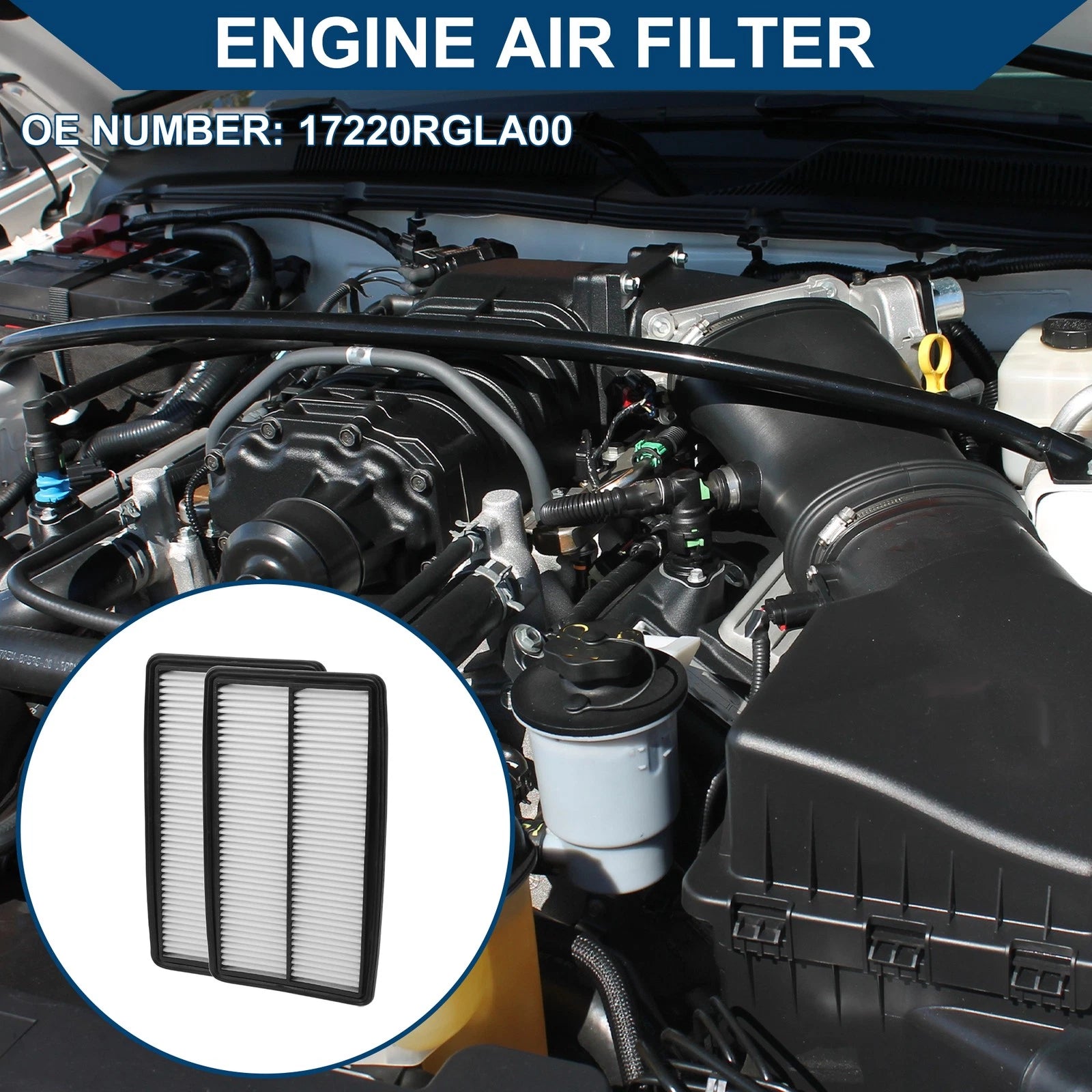 Engine Air Filter Replacement for Honda Odyssey 3.5L (2005–2007) 2 Pack