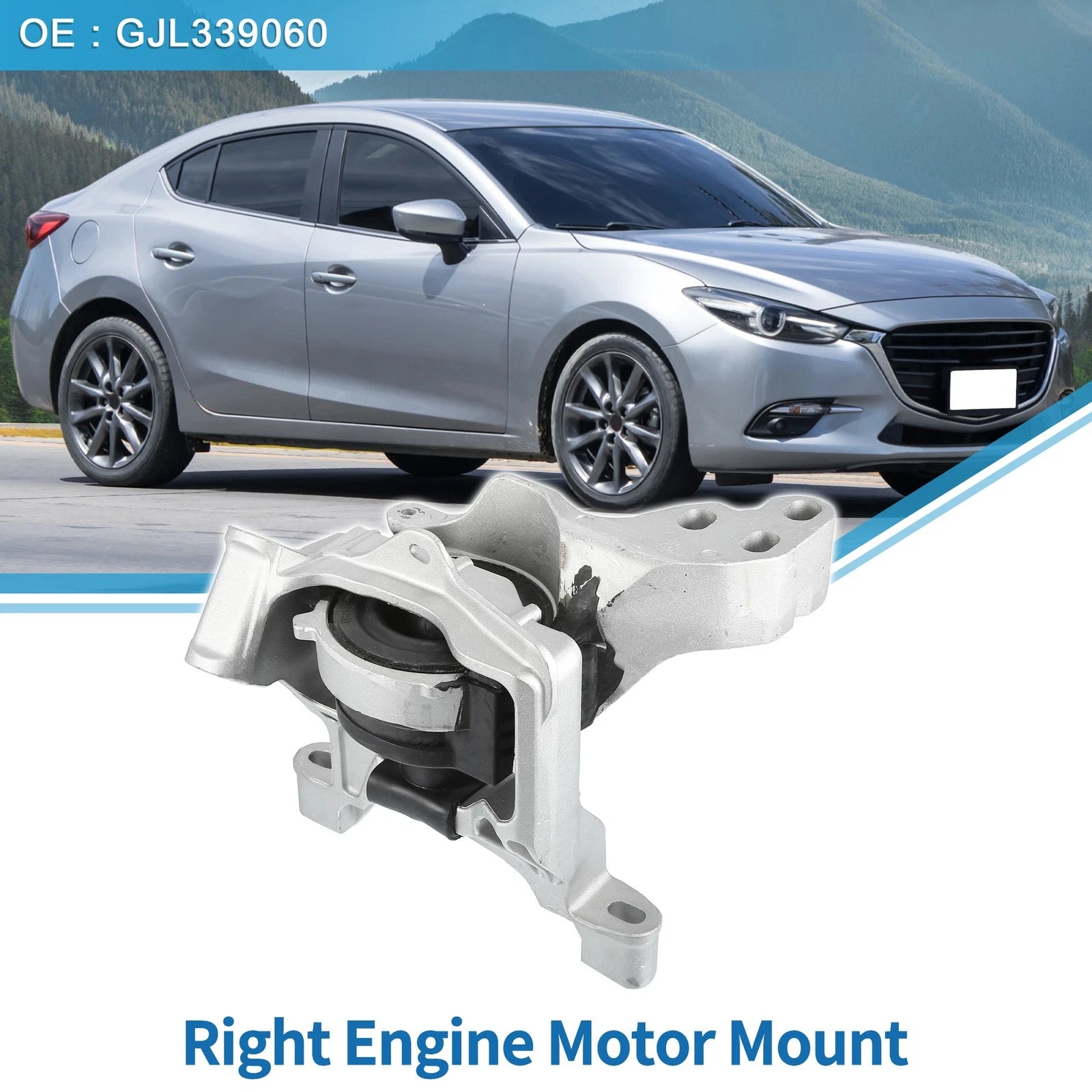 Engine Motor Mount Replacement for Mazda 3 2.5L (2015–2018) and Mazda 6 (2014–2018)