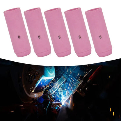 5PCS Alumina Shield Cups Nozzles for WP 17 18 26 Torches (10N46, 125mm)