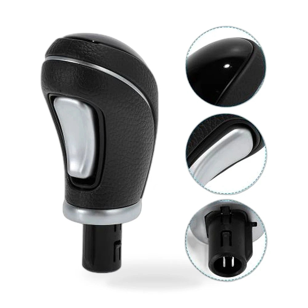 Leather Automatic Gear Shift Knob for Hyundai Elantra i30 i40 (2011–2017)