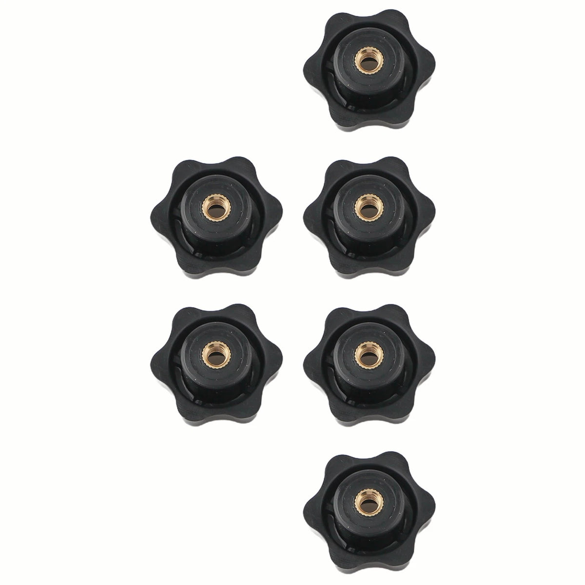 Set of 6 M6 38mm Clamping Nuts for Installation