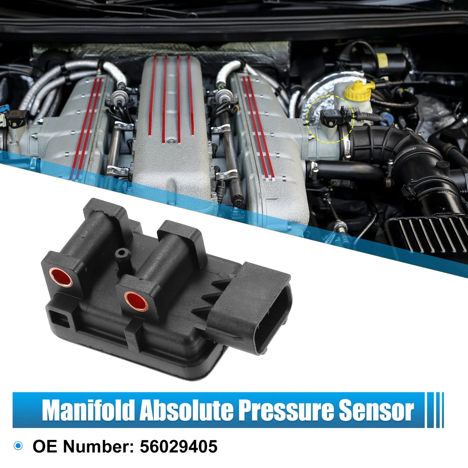 Manifold Absolute Pressure Sensor for Dodge Dakota and Jeep Wrangler (2005–2006)