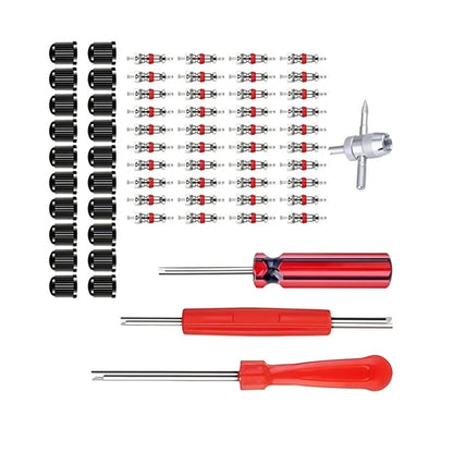 64pcs Tire Valve Core Wrench Set for Universal Use