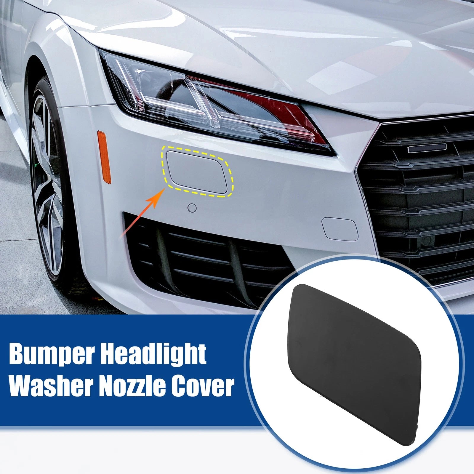 Front Left Right Headlight Washer Nozzle Cover for Audi Q7 (2016–2024)