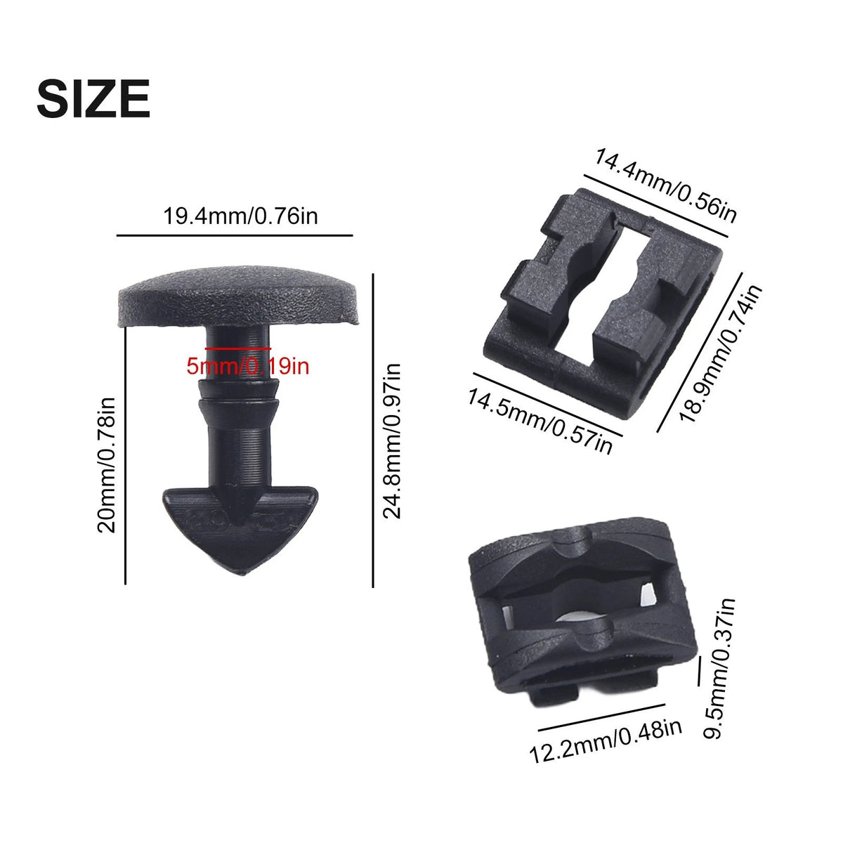 14pc Fitting & Docking Clips for Discovery 3 Tow Eye Cover