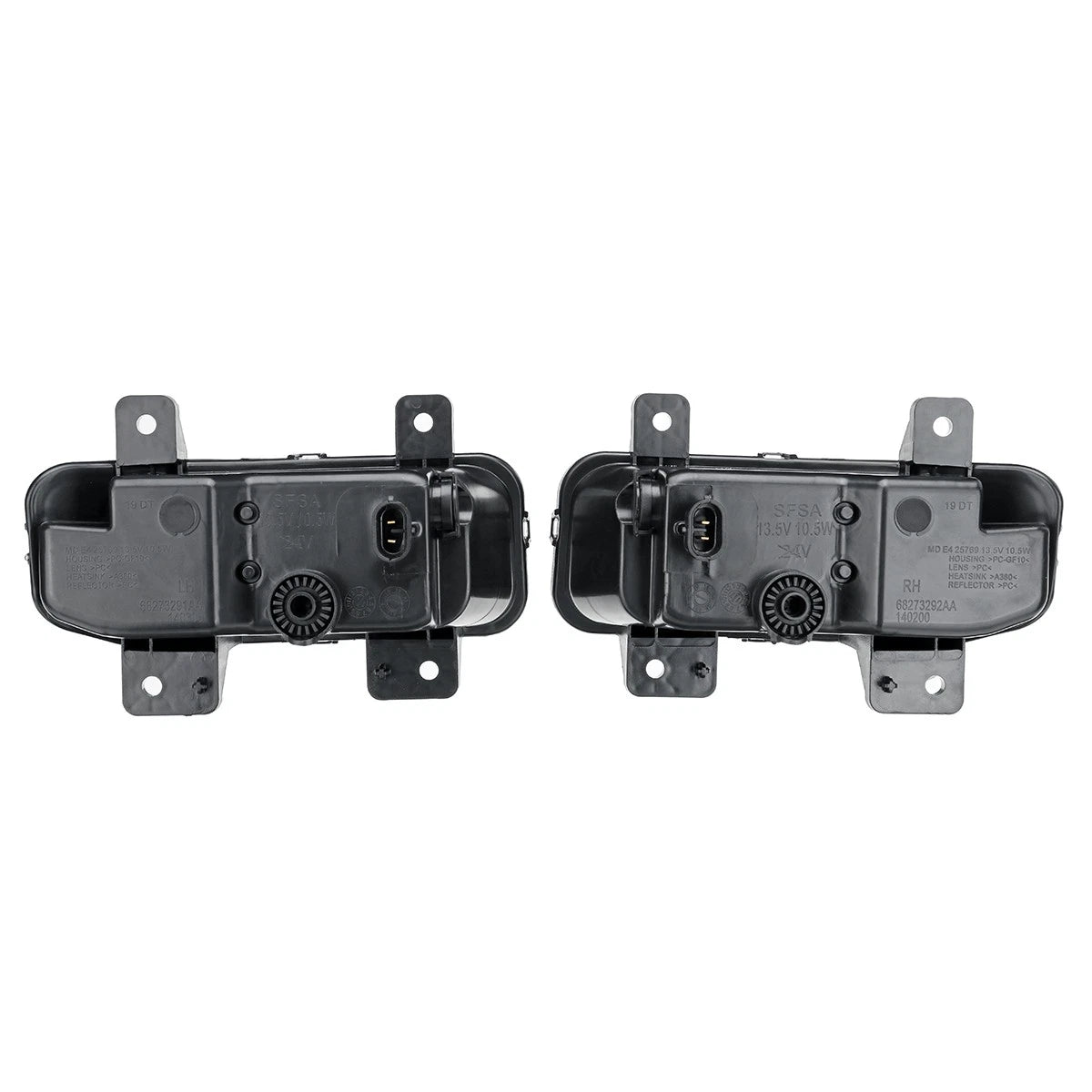 2X Clear Lens LED Fog Lights Assembly for Dodge RAM 1500 2500 3500 (2019–2021)