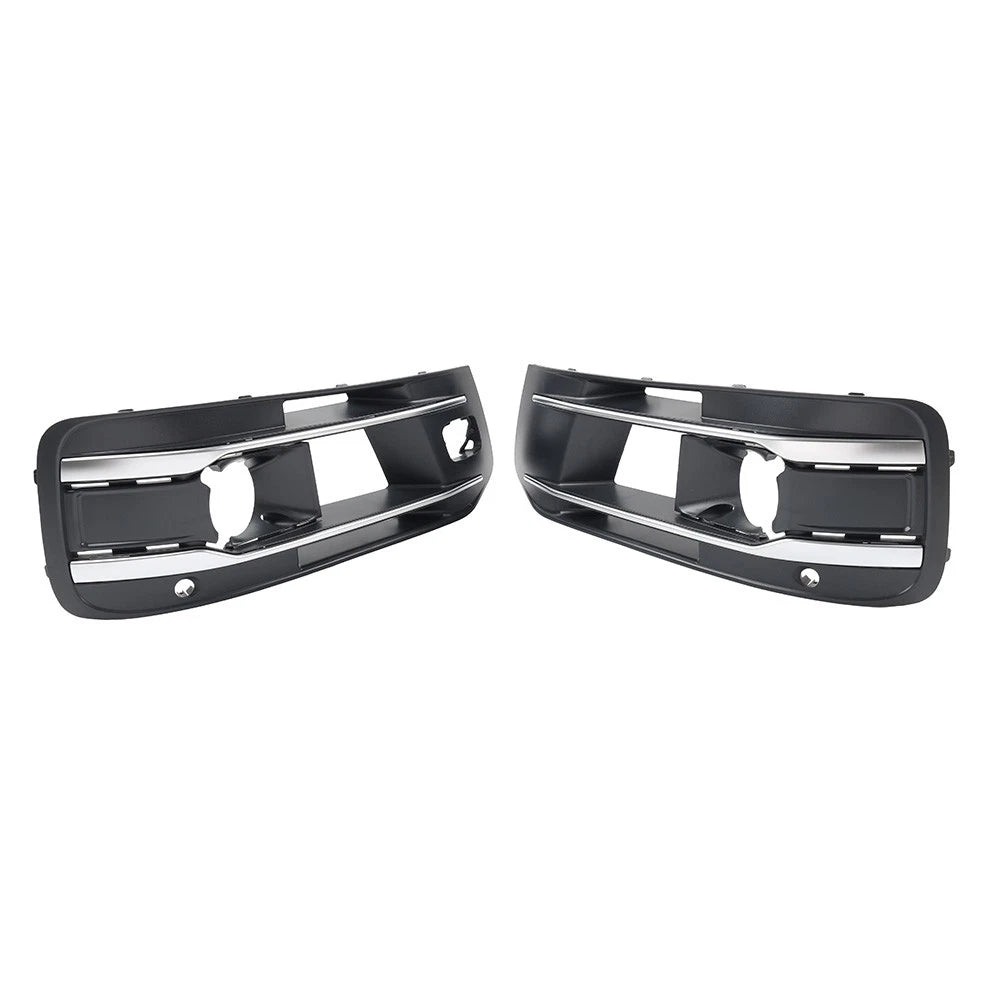 1 Pair Front Bumper Fog Light Grille Cover for Audi Q7 (2016–2019)