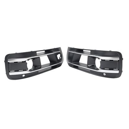 1 Pair Front Bumper Fog Light Grille Cover for Audi Q7 (2016–2019)