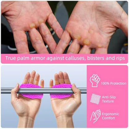 Ergonomic Fingerless Workout Grips for Strength Training (2nd Gen)