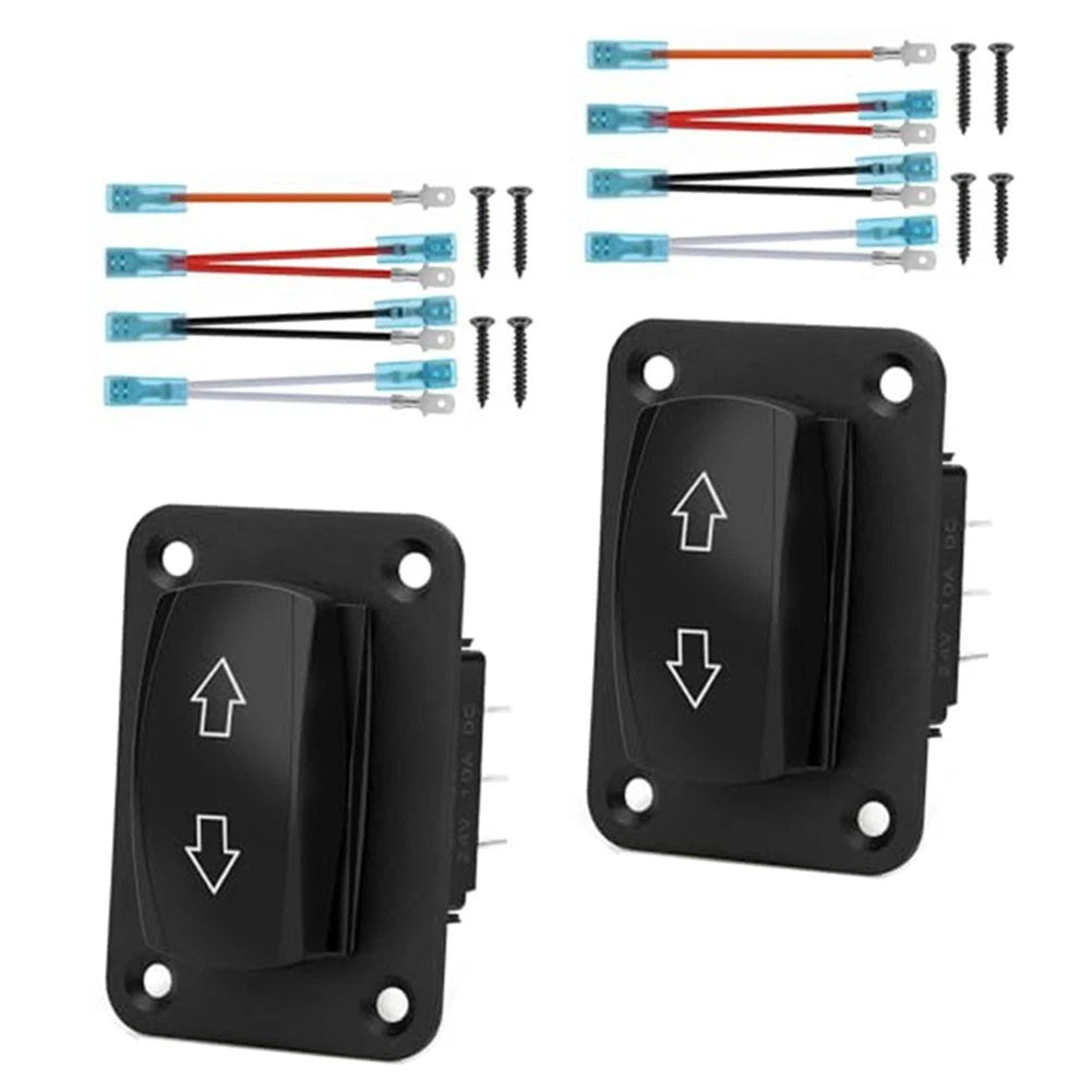 Momentary Reverse Control Switch with Dual Blue LED for Marine Use