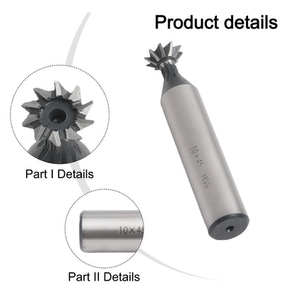 Set of 4 Milling Cutters for 45 Degree End Mill HSS Replacement