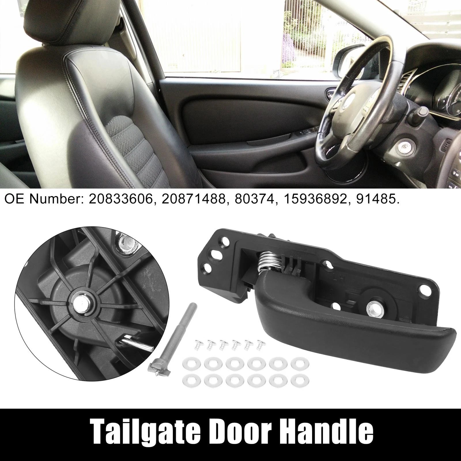 Car Interior Door Handle Front Left Side Replacement for Chevy Silverado (2007–2014)
