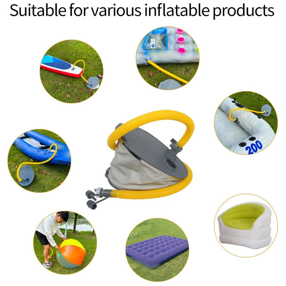 Compact Foot Pump for Inflatables (Camping, Boating, Beach)