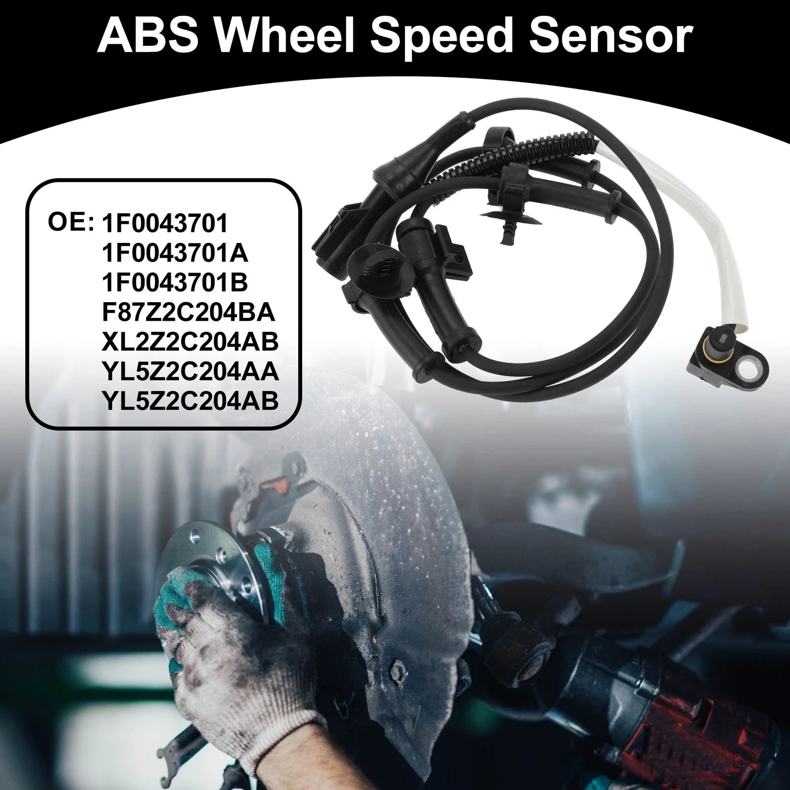 ABS Wheel Speed Sensor Kit Front Left Right for Mazda 3 (2004–2013)