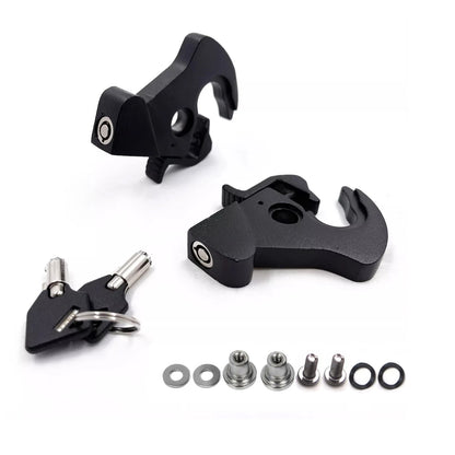 Flat Black Sissy Bar Luggage Rack Detachable Locking Latch Nut Kit for H-D Touring