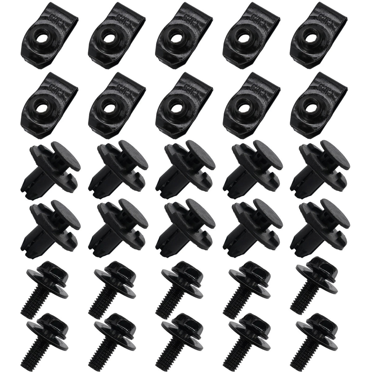 Set of 30 Plastic Clips for Undertray Cover