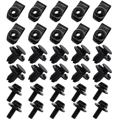 Set of 30 Plastic Clips for Undertray Cover