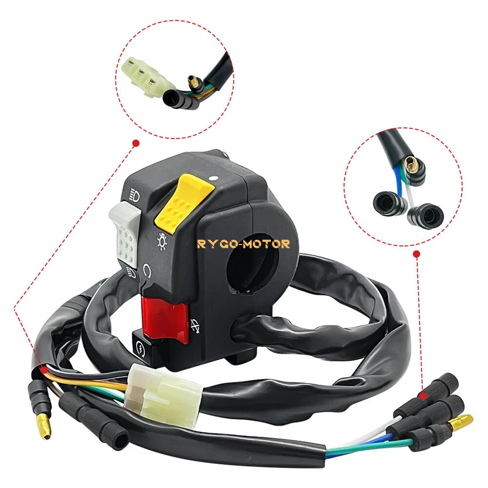 Handlebar Switch Start Kill Stop Headlight for Honda FourTrax TRX200 (1990–1997)