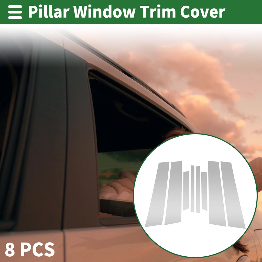 8 Pcs Door Pillar Window Trim Replacement for BMW X4 (2014–2018)
