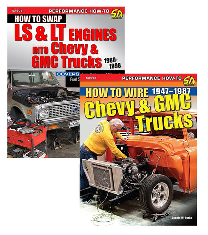 Wiring Books Set for Chevy GMC Trucks (1947–1987) & LS LT Engine Swap (1960–1998)