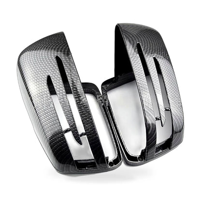 Carbon Fiber Hydrographic Rear View Mirror Cover for Mercedes W176 W246
