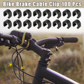 Brake Cable Clip C Style Clamp Plastic Replacement for Mountain Bike (100 pack)