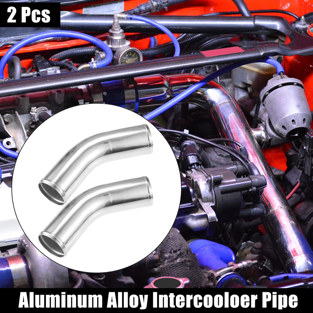 2X 3" Intercooler Pipe Intake Tube 45 Degree Bend Elbow for