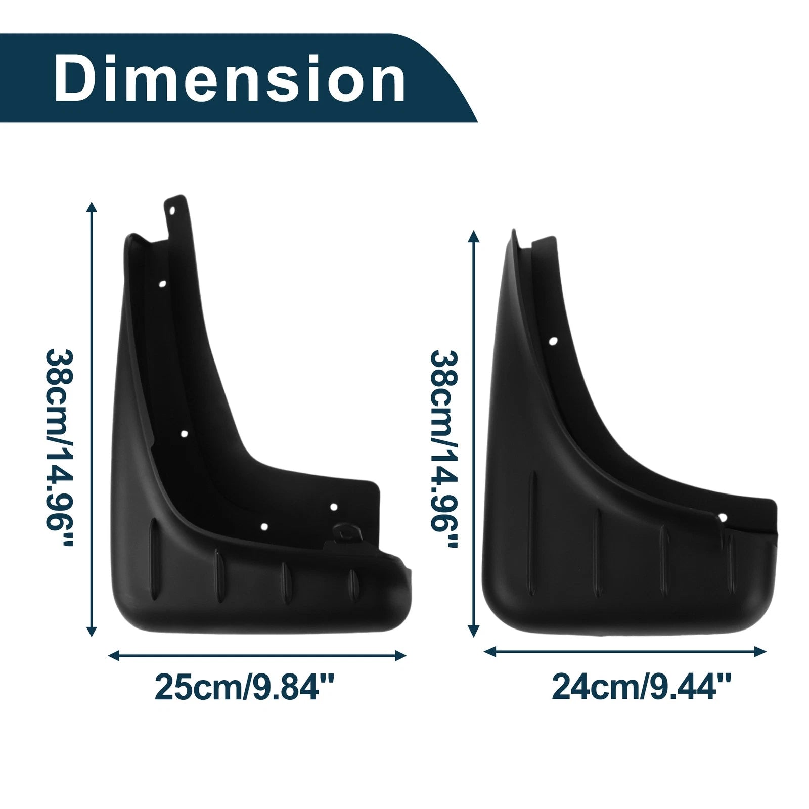 Set of 4 Mud Flaps Splash Guards for Porsche Macan (2014–2023)