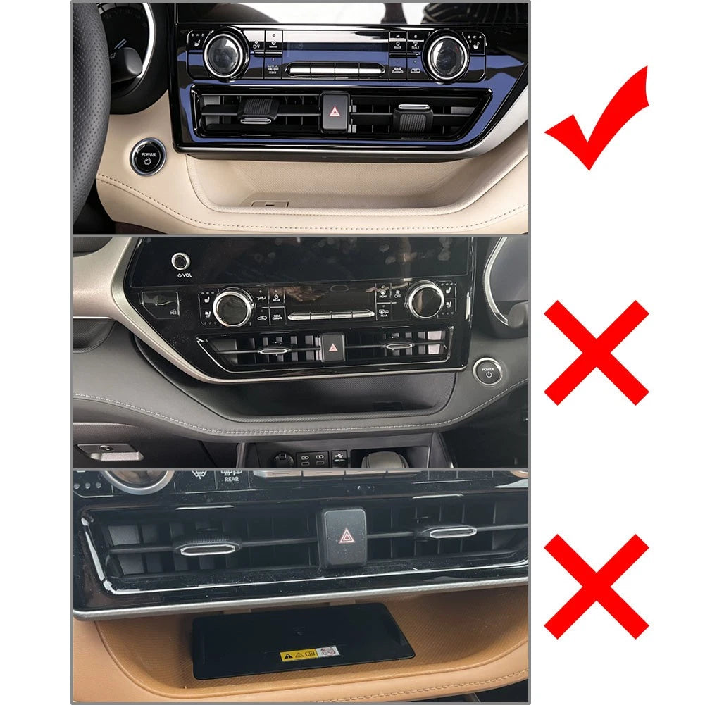 Central Wireless Phone Charger for Toyota Highlander (2020–2024)