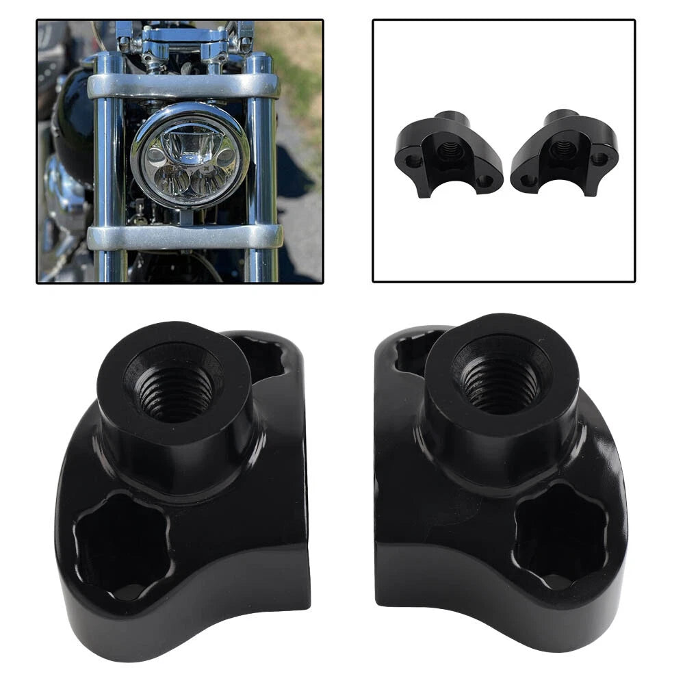 CNC 1" Handlebar 1-1/2" Risers for Harley Dyna Heritage Softail Sportster