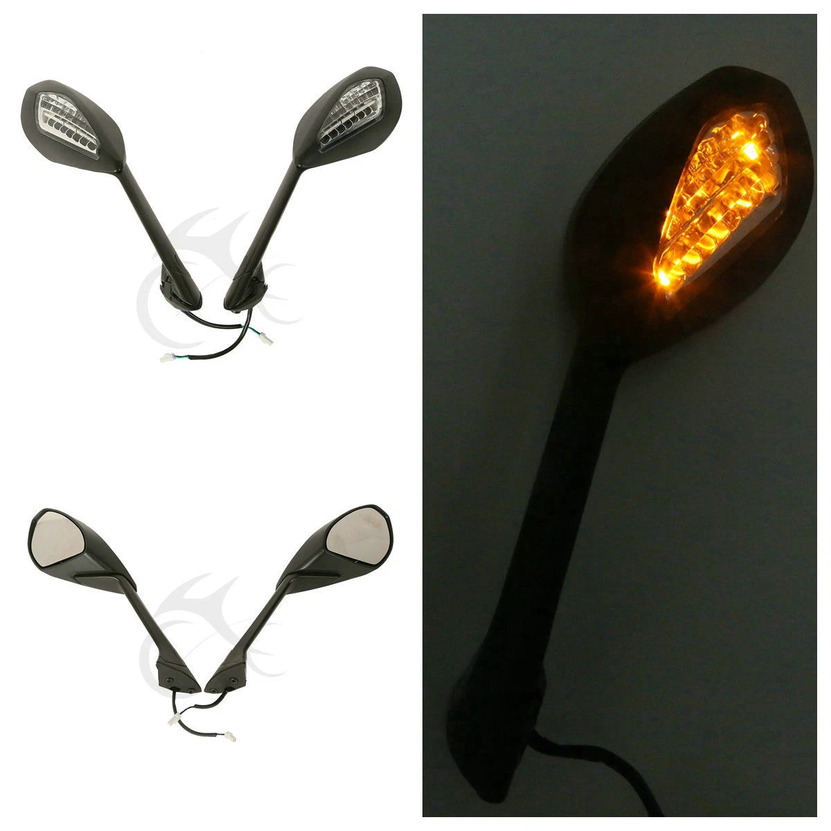 LED Turn Signal Rear Mirror for Ducati 1199 Panigale (2012–2015), 899 Panigale (2014–2015)