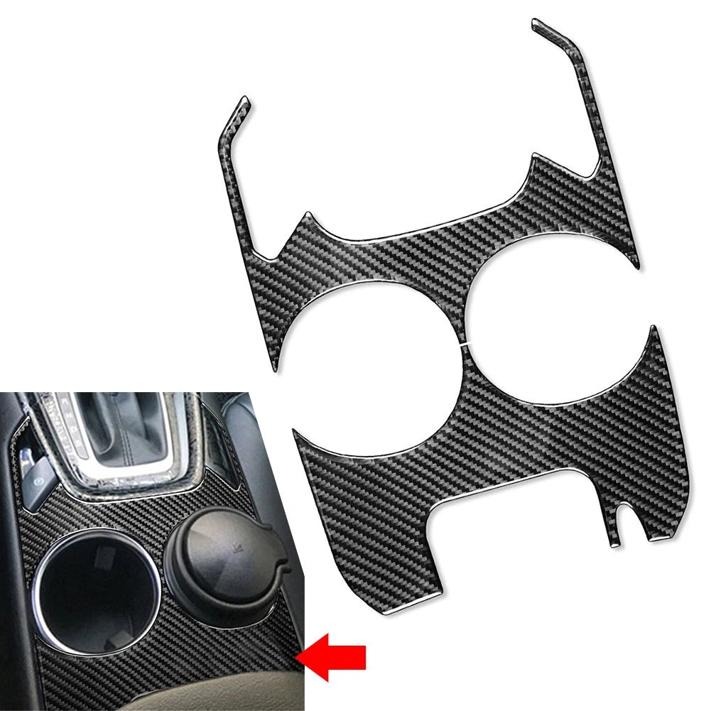 1x Black LHD Centre Console Water Bowl Cover for Ford Mondeo (2013–2016)