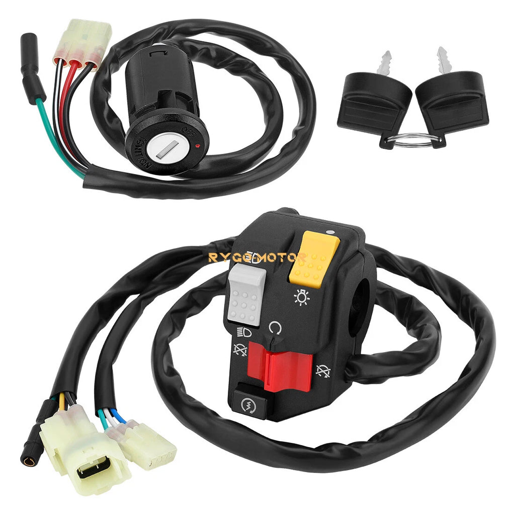 Left Handlebar Switch & Key Switch Kit for Honda Sportrax 250 TRX250EX (2006–2007)