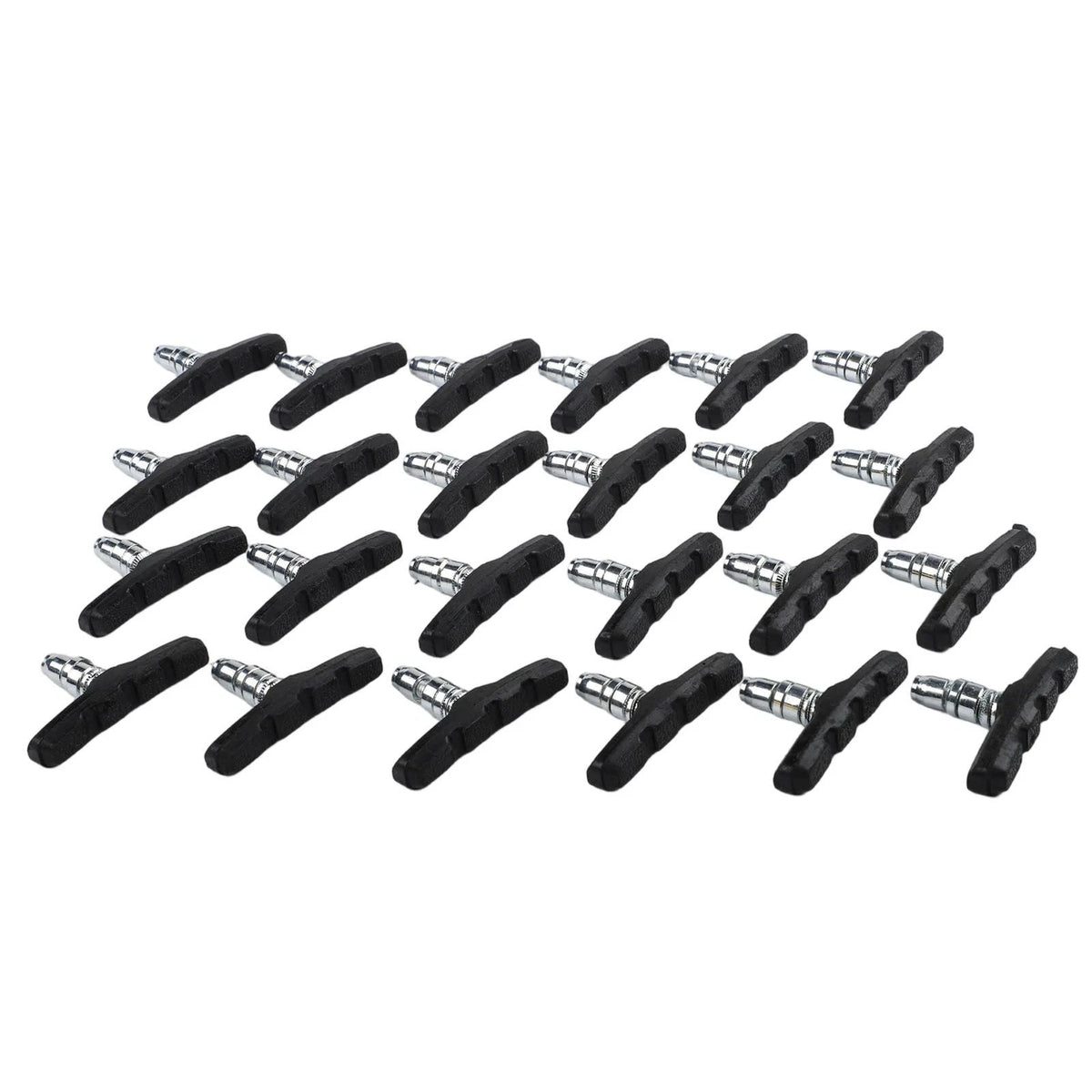Set of 12 Brake Pads for Bicycle (70mm Symmetrical Thread)