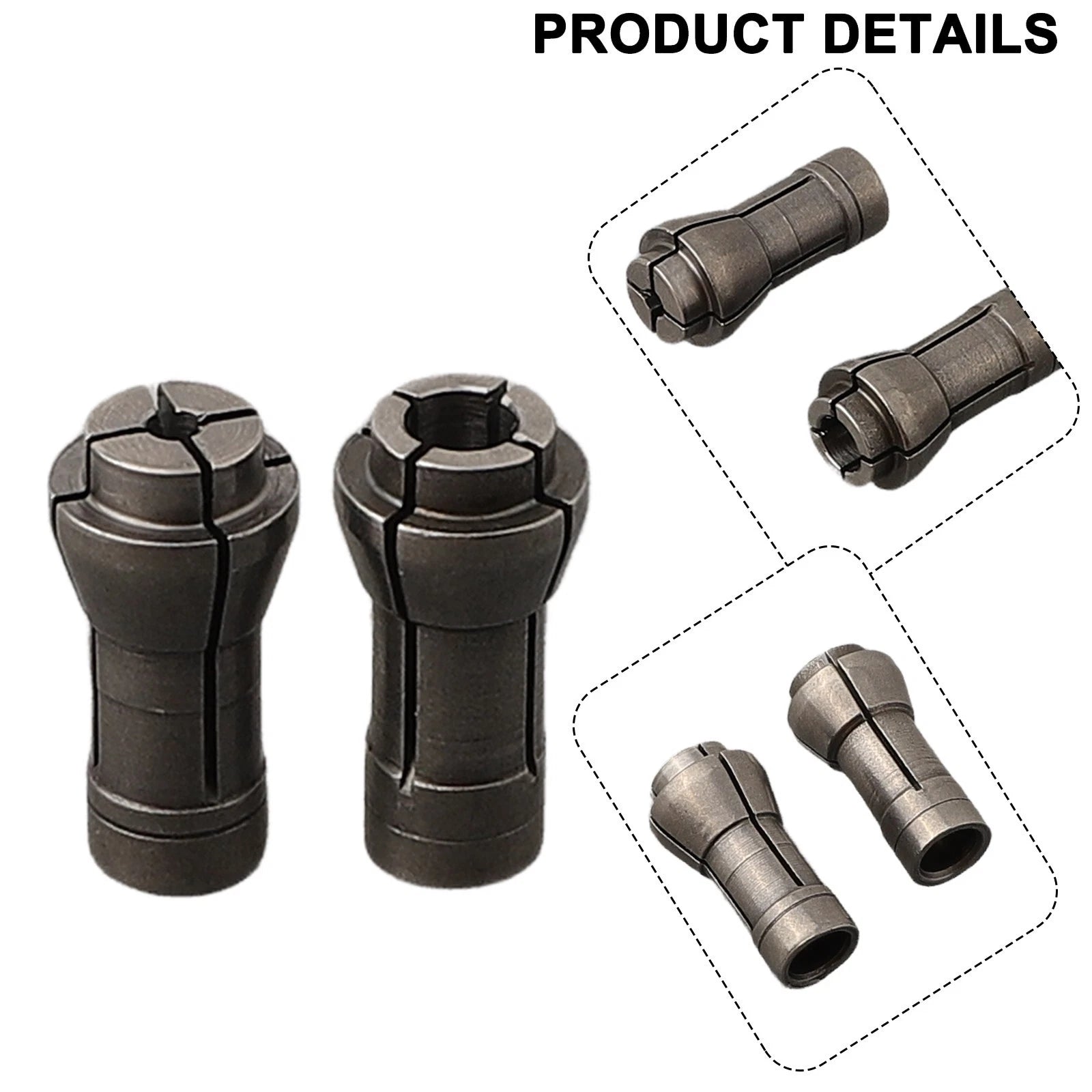 2X Collet Clamp Chuck Adapter for Pneumatic Engraving Grinder Machine