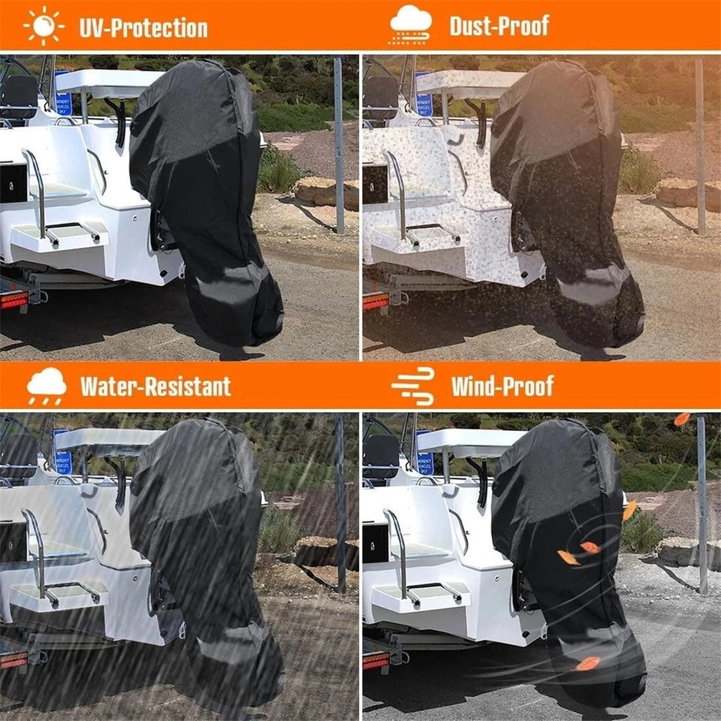 Outboard Motor Full Cover for Boat Engine (Waterproof, Dustproof)