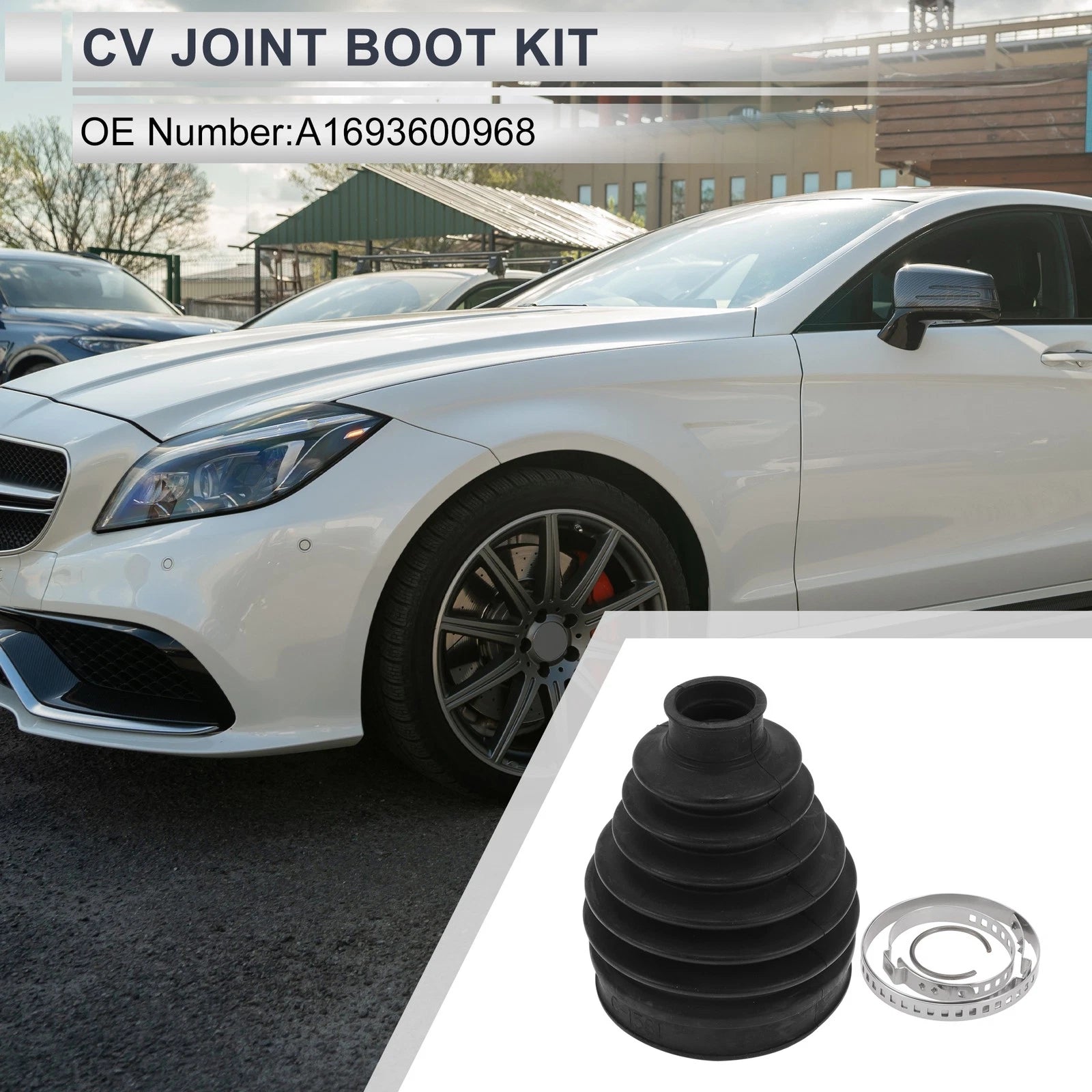 Inner CV Joint Boot Kit with Clamps for Mercedes CLS63 AMG S (2012–2018)