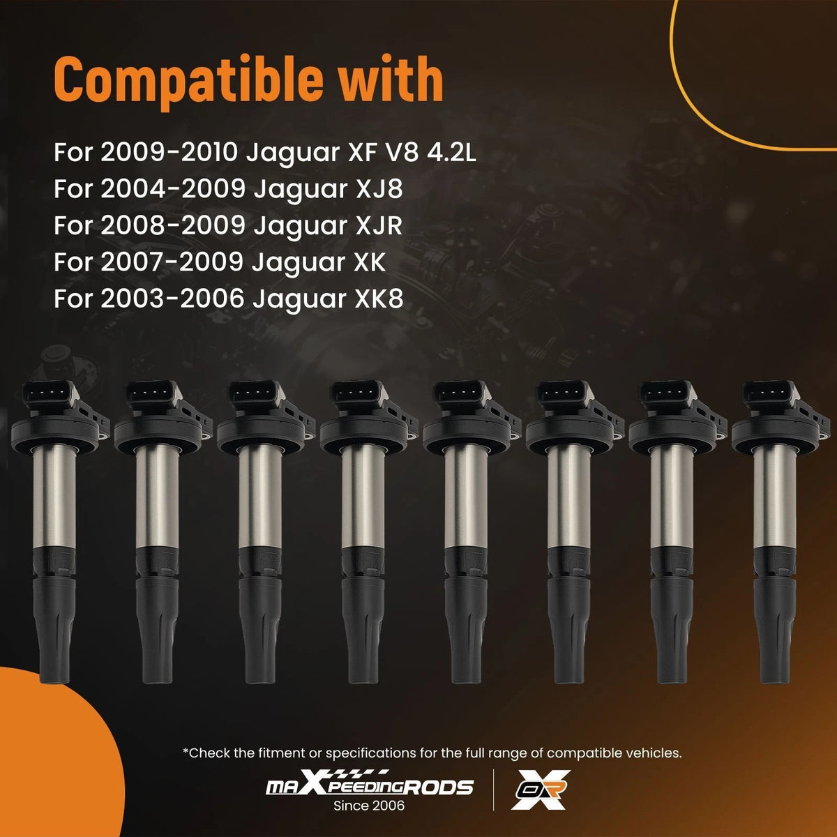 8x Ignition Coils Pack for Jaguar S-Type XF XJ8 XK Land Rover (2003–2010) UF519