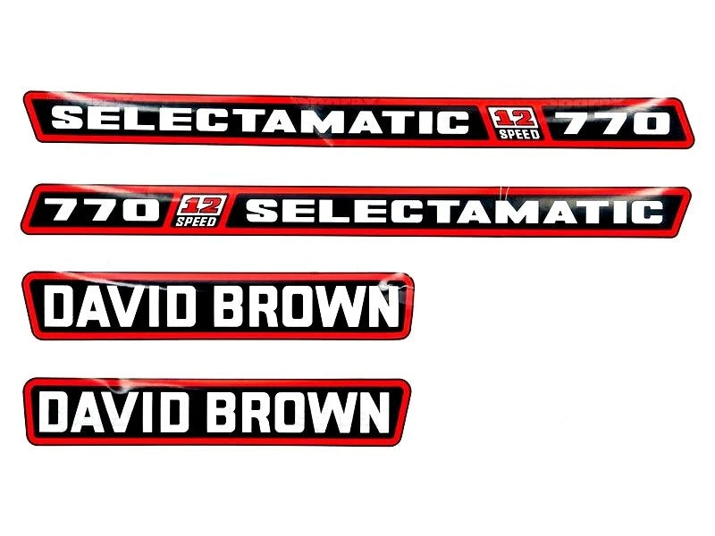 Decal Set for David Brown 770 Selectamatic (1960–1970)