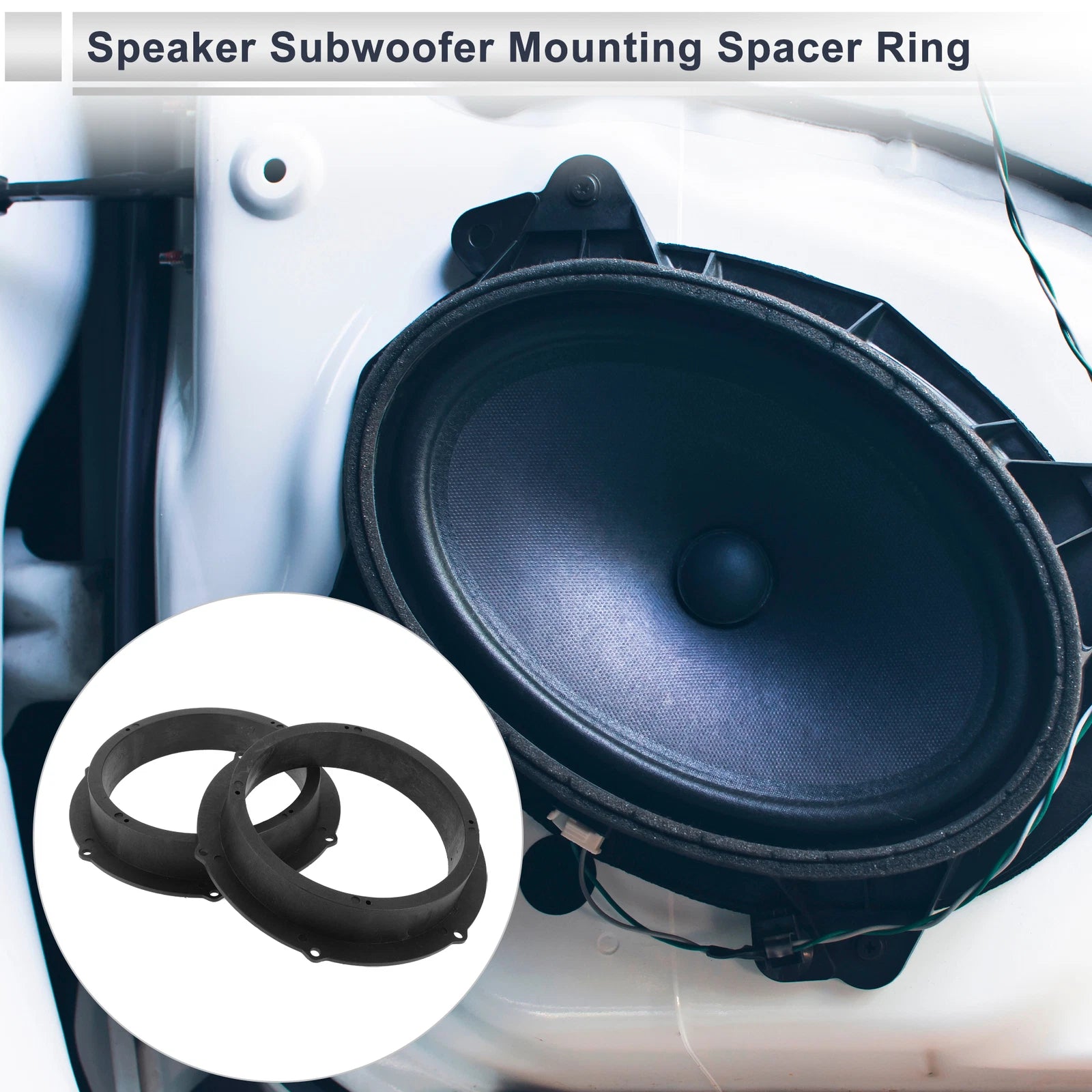2X Speaker Spacer Ring Adapter for Audi 6.5" Tweeter