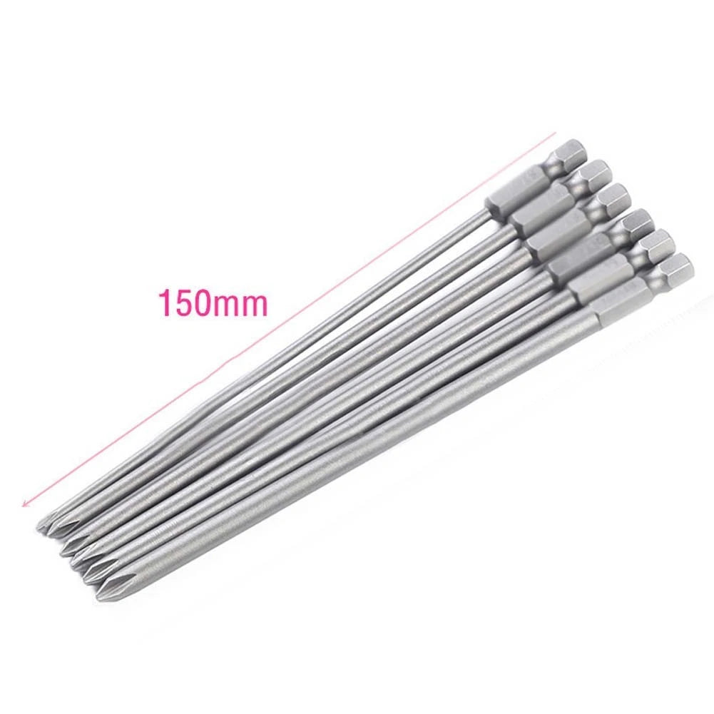 6-Piece Screwdriver Bit Set PH1 PH2 for Power Driver Tools