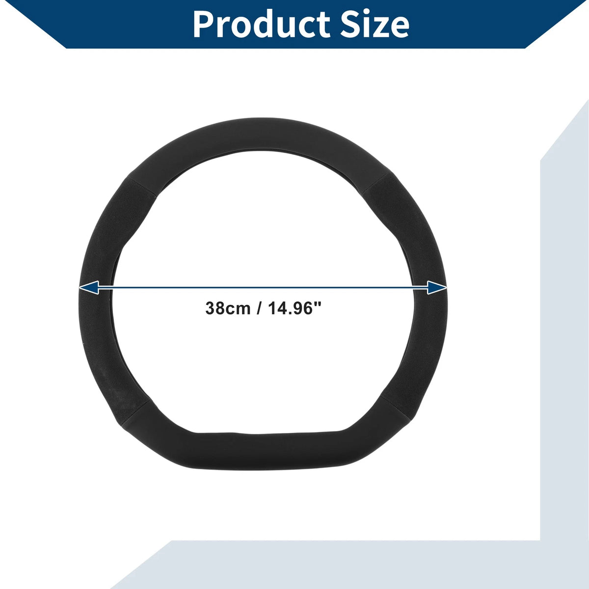Steering Wheel Cover for Universal Fit (38cm)