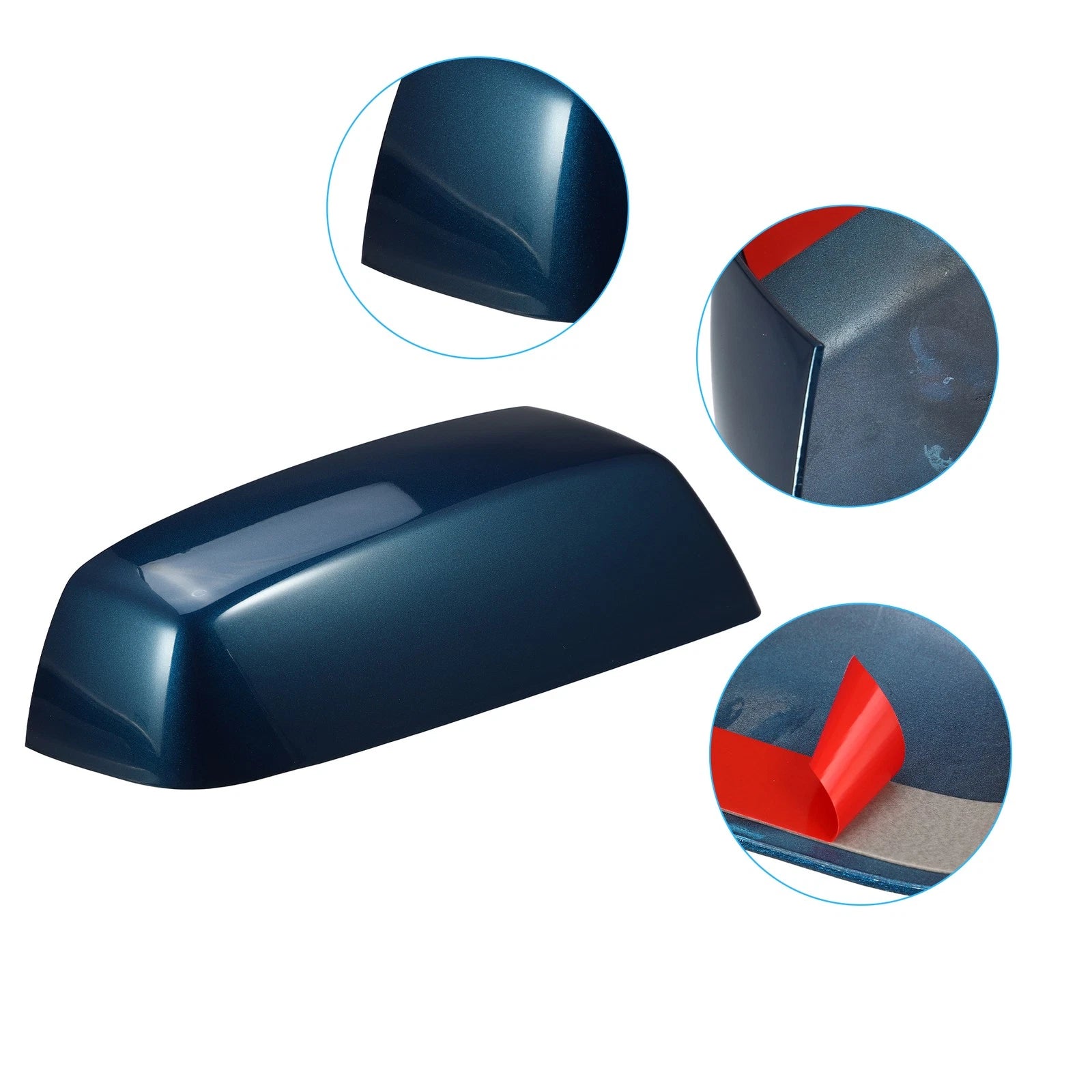 Side Mirror Covers OEM Blue Left Right for Chevy Silverado 1500 2500 3500 (2014–2019)
