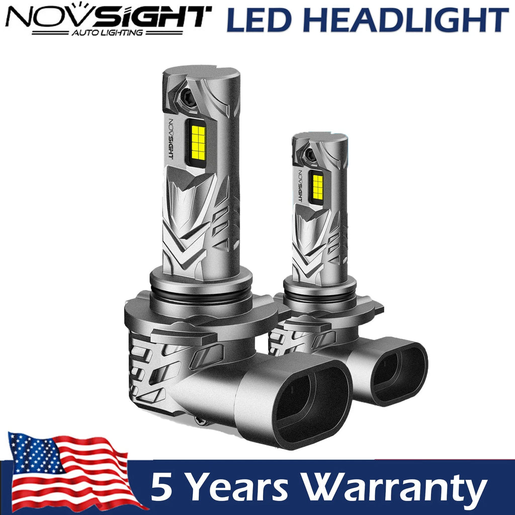 2X HB4 9006 LED Headlight Bulbs for 6500K White