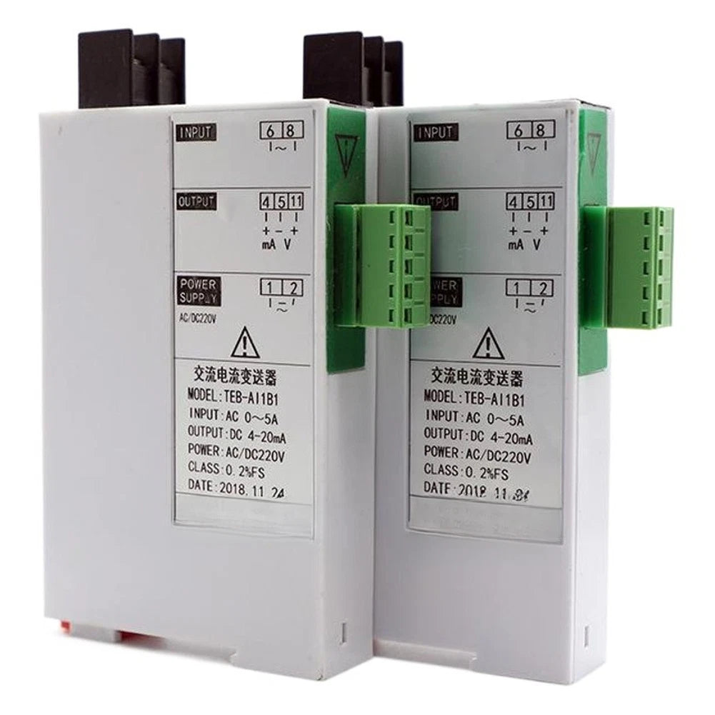 AC to 4-20mA Converter for Motor Control (0.2% FS Accuracy, 0-5A Input)