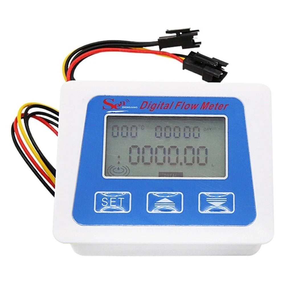 Digital Water Meter for Flow Rate Measurement (Battery Powered, LCD Display)