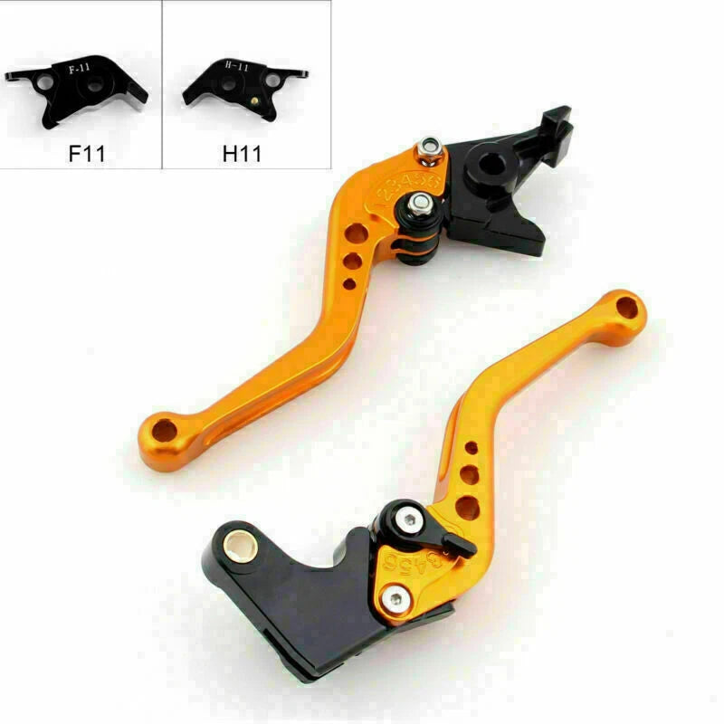 Short Brake Clutch Levers for Ducati 999 749 1198/S/R 1098 848 S4RS (2003–2015) Gold T9
