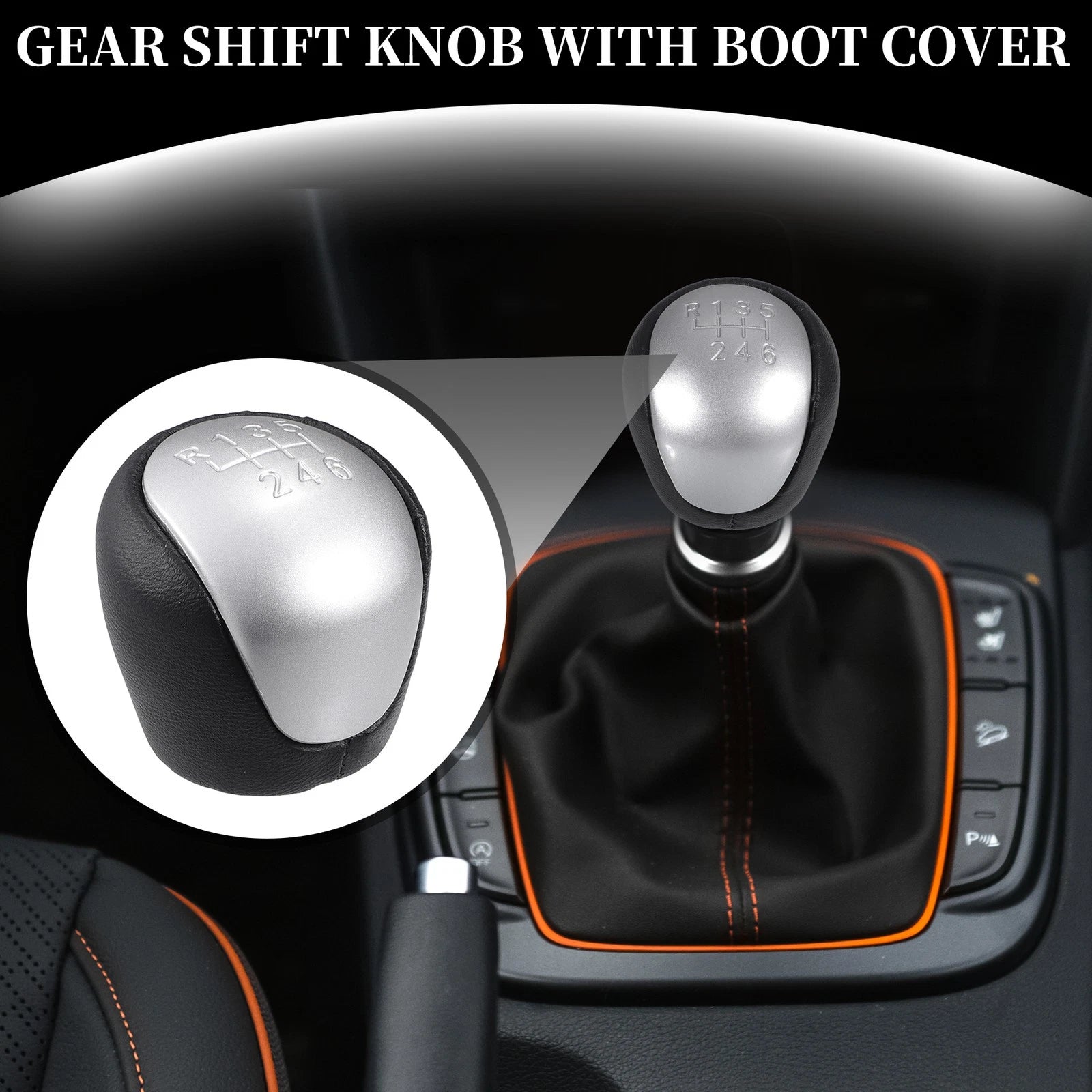 6 Speed Manual Gear Shift Knob Replacement for Hyundai IX35 (2009–2015)