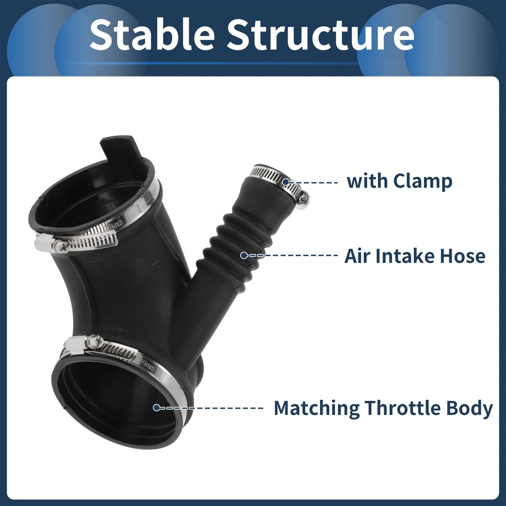 Engine Air Intake Hose for BMW X5 2001–2006 Replacement Rubber Clamp
