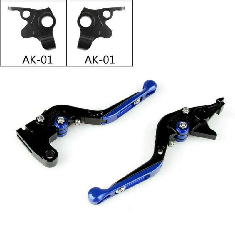 Adjustable Folding Brake Clutch Levers for Kymco AK550 (2017–2018) T9 Blue